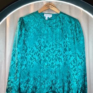 Laura & Jayne Teal Blouse